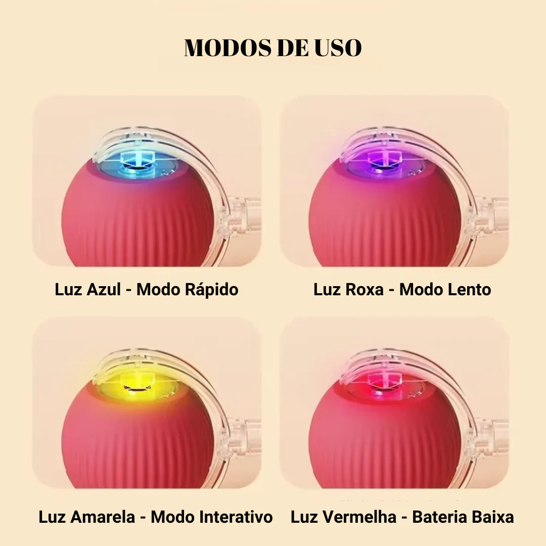 Brinquedo Bola de Caça Eletrônica para Gatos (Na compra de 2 FRETE GRÁTIS)