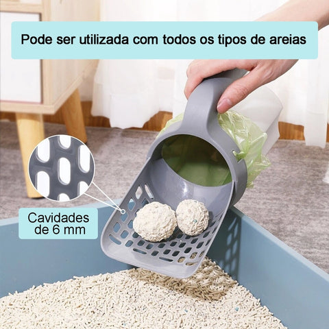 Pá com Dispenser para Gatos
