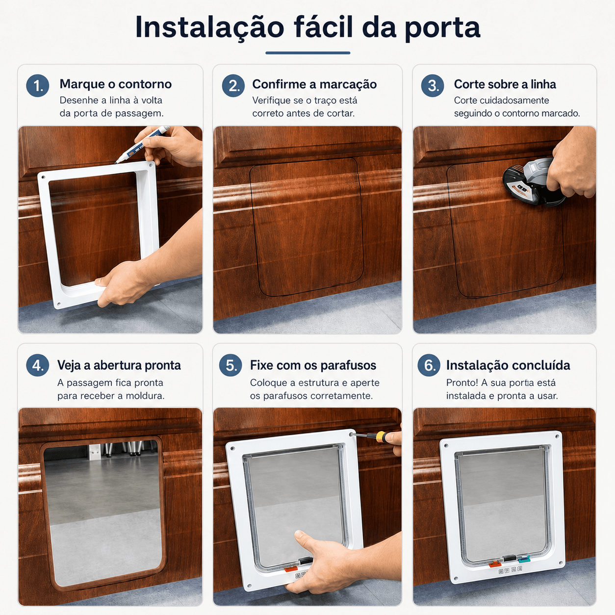 Porta de Passagem para Gatos