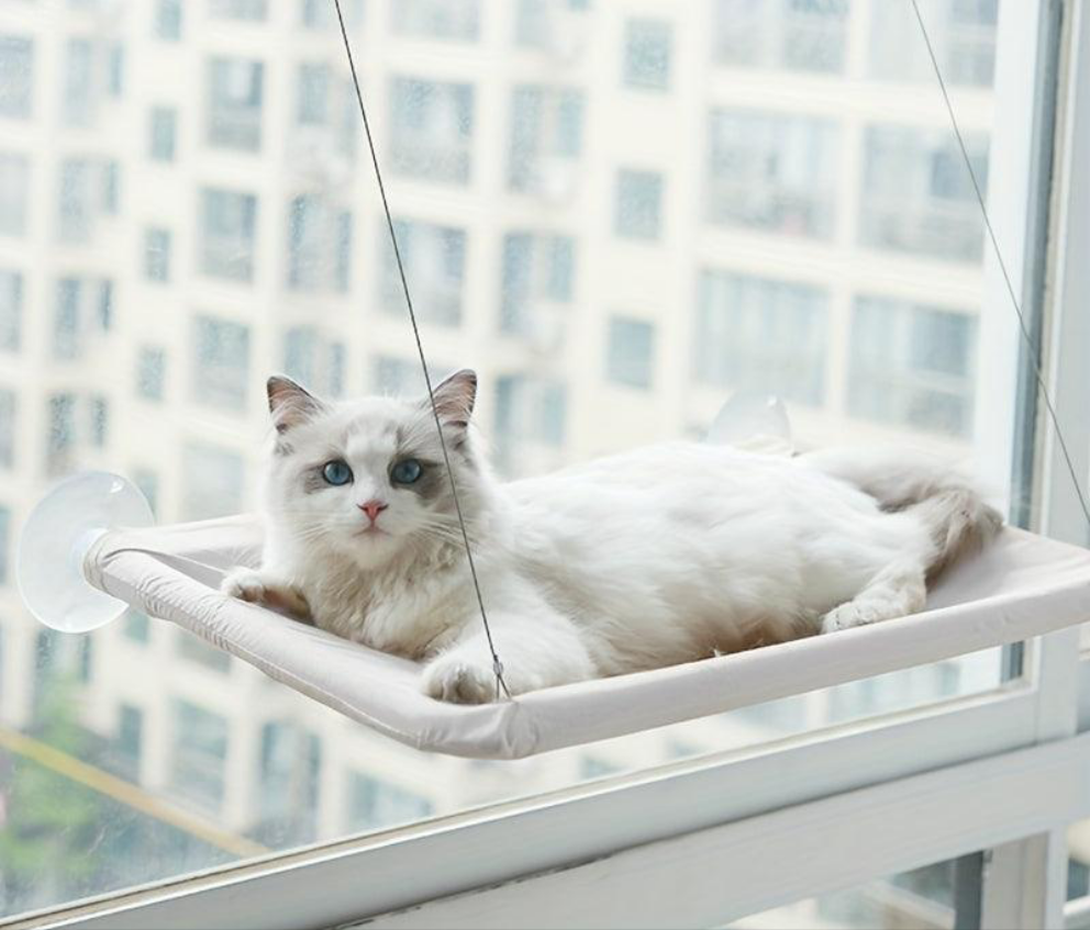 Cama de Janela Suspensa para Gatos