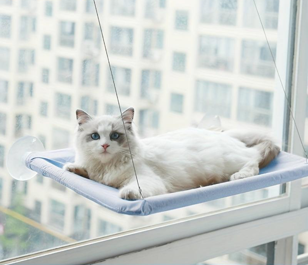 Cama de Janela Suspensa para Gatos