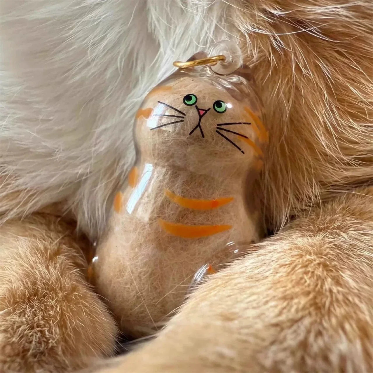Chaveiro de Acrílico para Pelos de Gatos