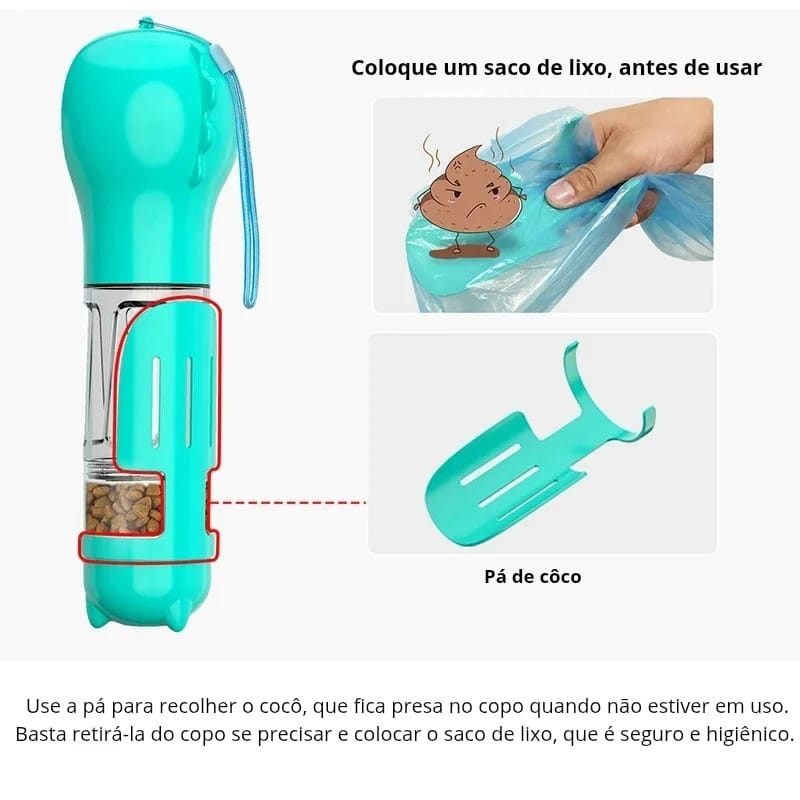 Garrafa Portátil para Cães e Gatos