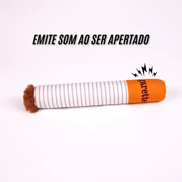 Brinquedo Cigarro de Pelúcia para Cães