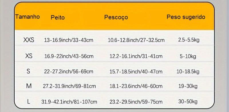 Coleira Peitoral para Cães