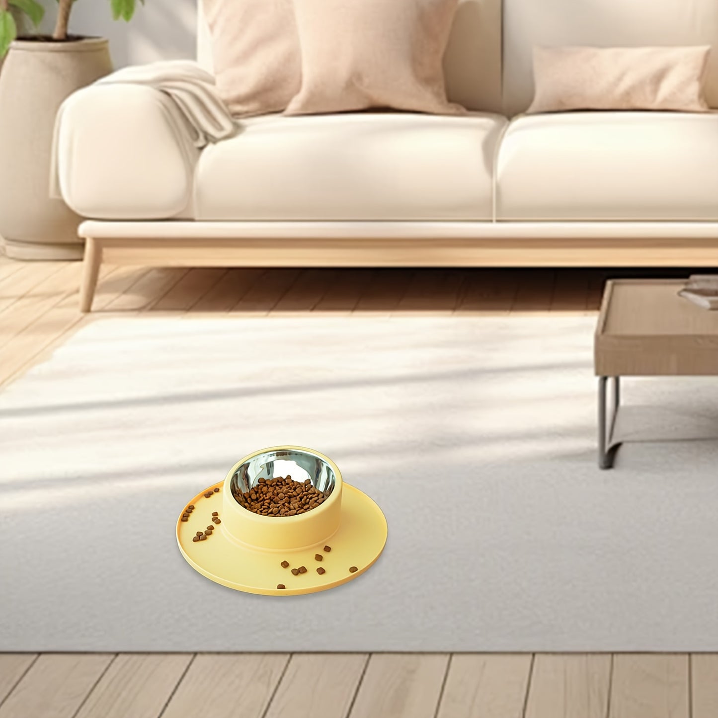 Tigela com Base Antiderrapante para Pets