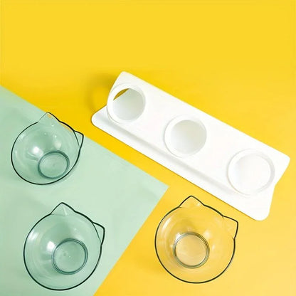 Tigela Elevada e Antiderrapante para Gatos