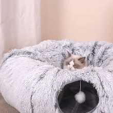 Cama túnel para gatos