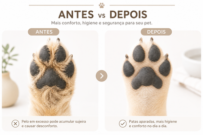 Aparador de Pelos Recarregável para Cães