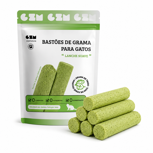 Bastões de Grama Comestíveis para Gatos