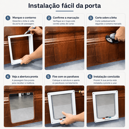 Porta de Passagem para Gatos