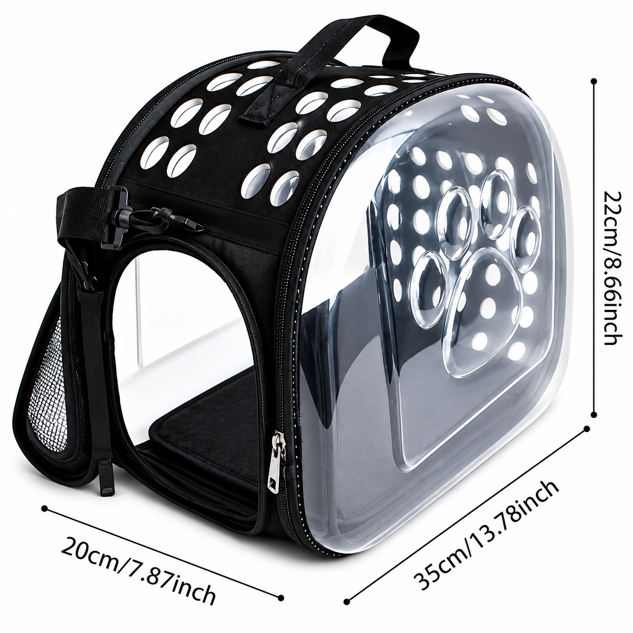 Bolsa de Transporte Transparente para Cães