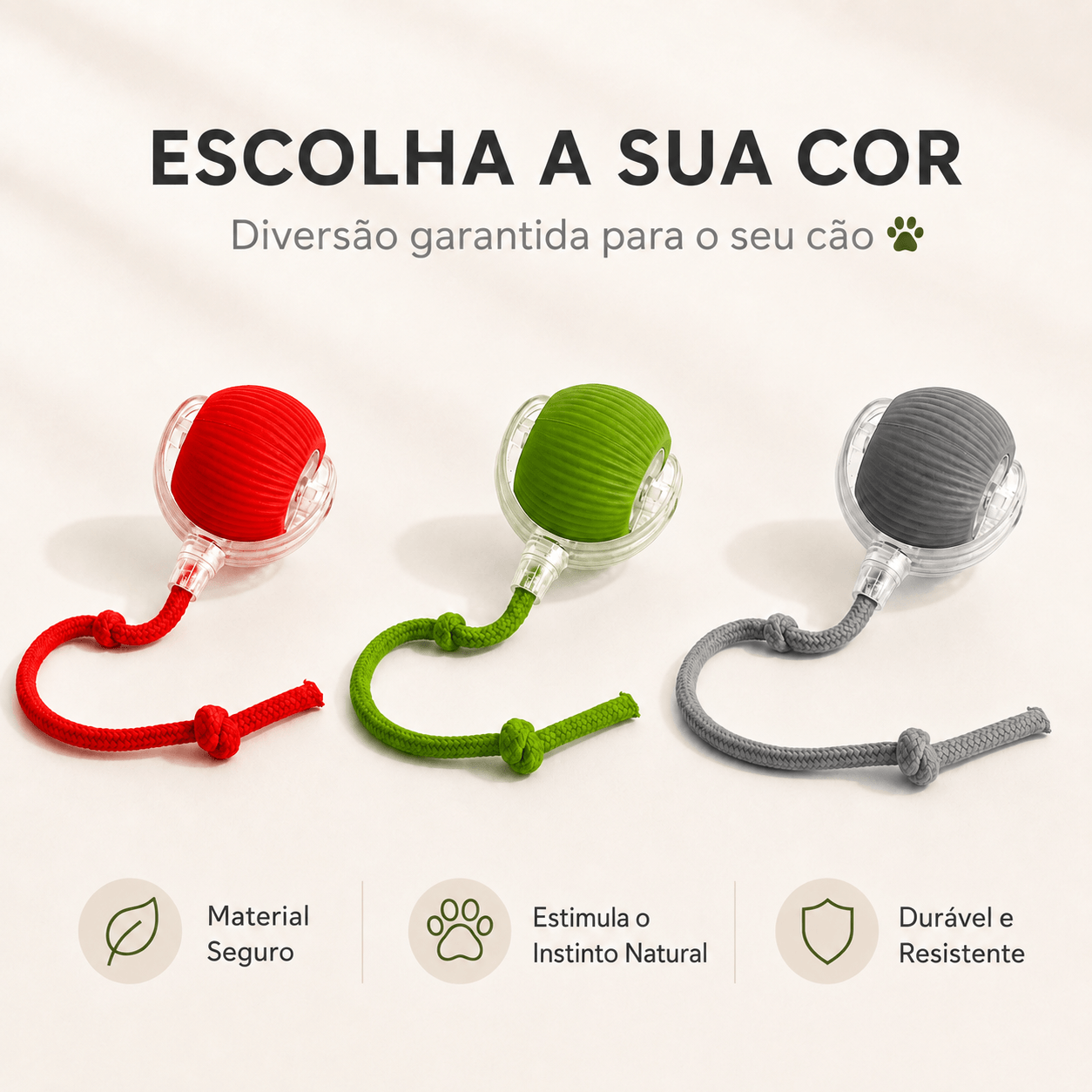 Brinquedo Bola de Caça Elétronica para Cães