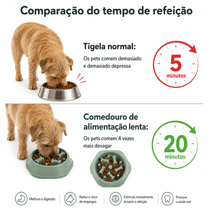 Alimentador Lento para Cães