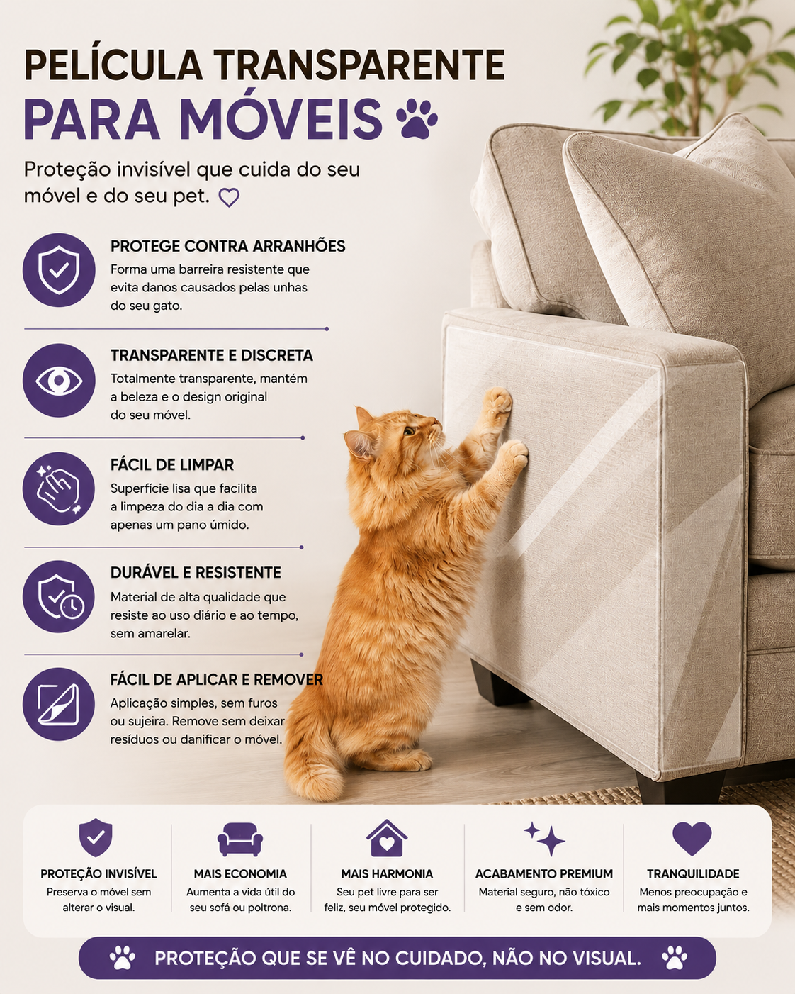 Película Protetora para Moveis