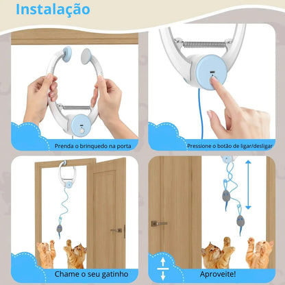 Brinquedo Interativo de Porta para Gatos