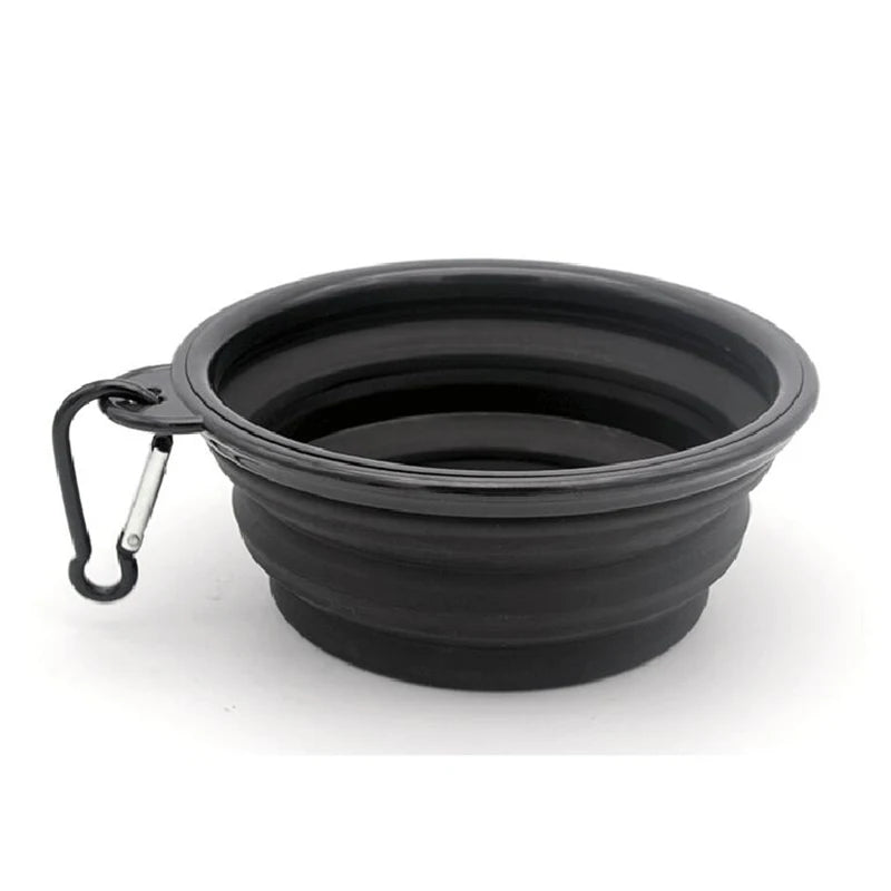 Alimentador Portátil Dobrável de Silicone para Pets