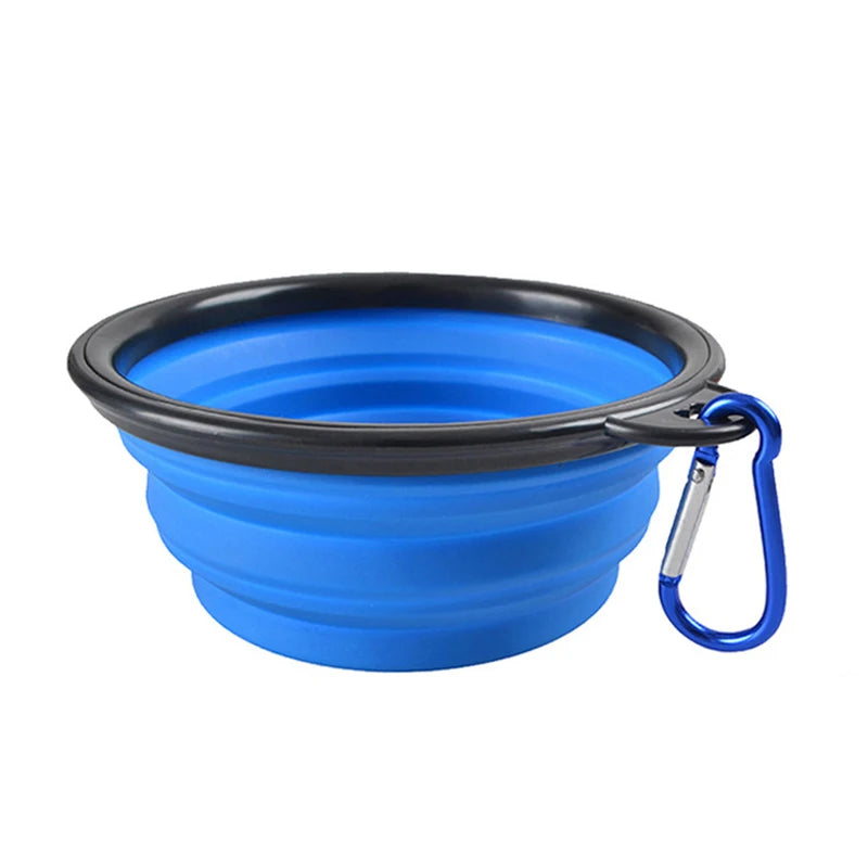 Alimentador Portátil Dobrável de Silicone para Pets