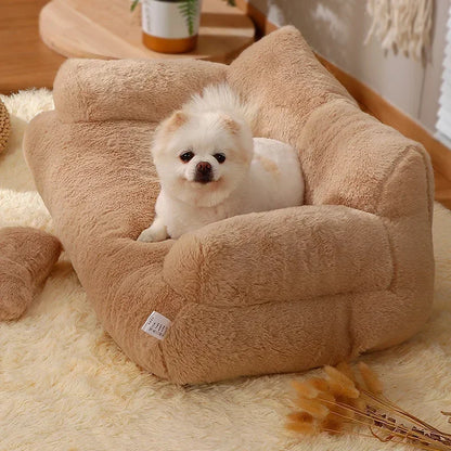Sofá Pet Luxo de Pelúcia Cães