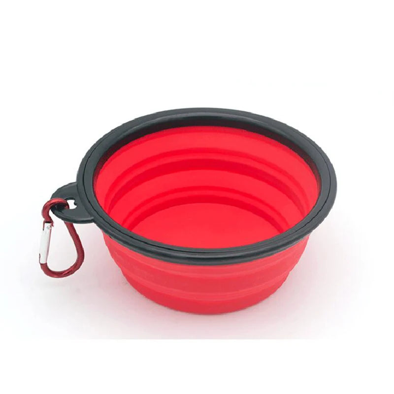 Alimentador Portátil Dobrável de Silicone para Pets