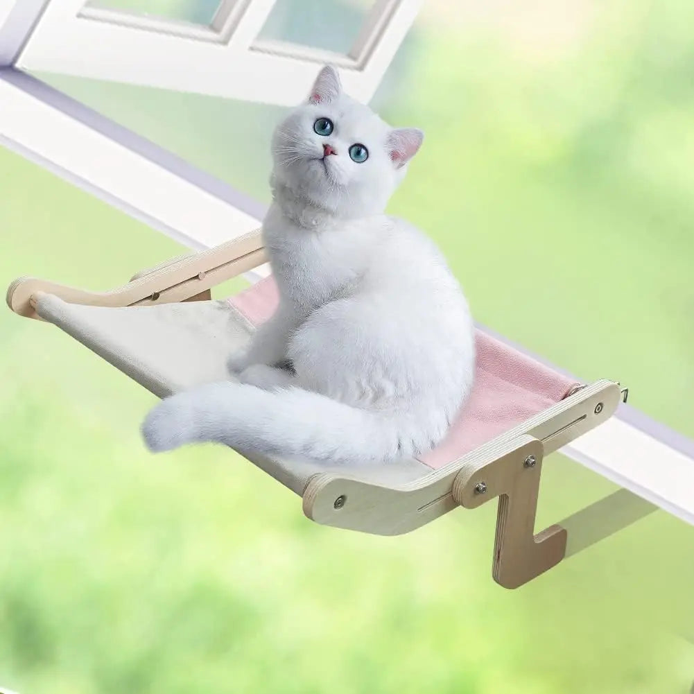 Cama de Gato Ajustável de Madeira