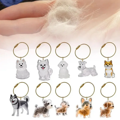 Chaveiro de Acrílico para Pelos de Cães