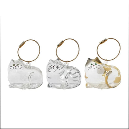 Porta Chaves de Acrílico para Pelos de Gatos