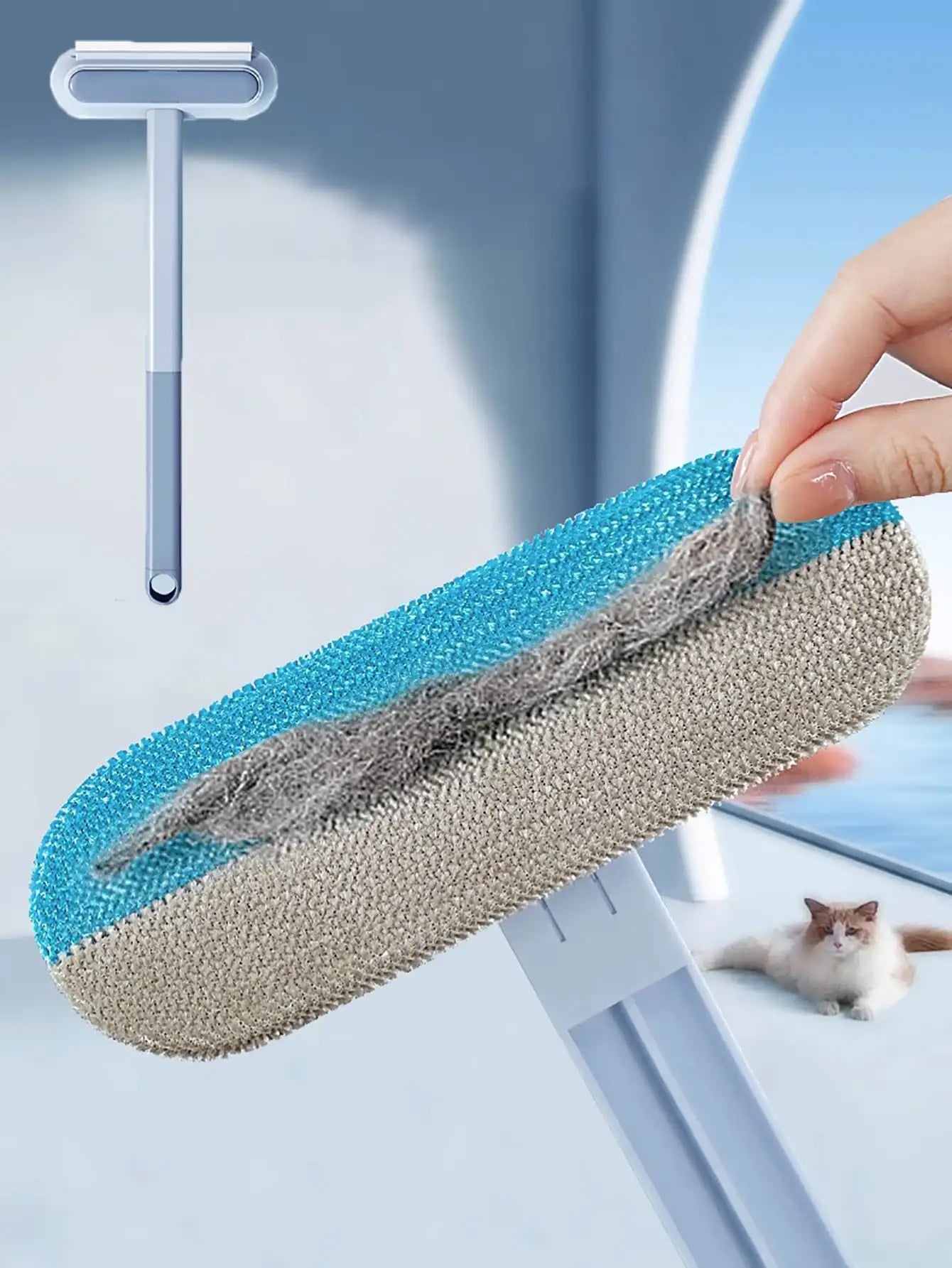 Bastão Removedor de Pelos Multitarefas