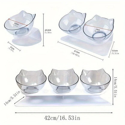 Tigela Elevada e Antiderrapante para Gatos