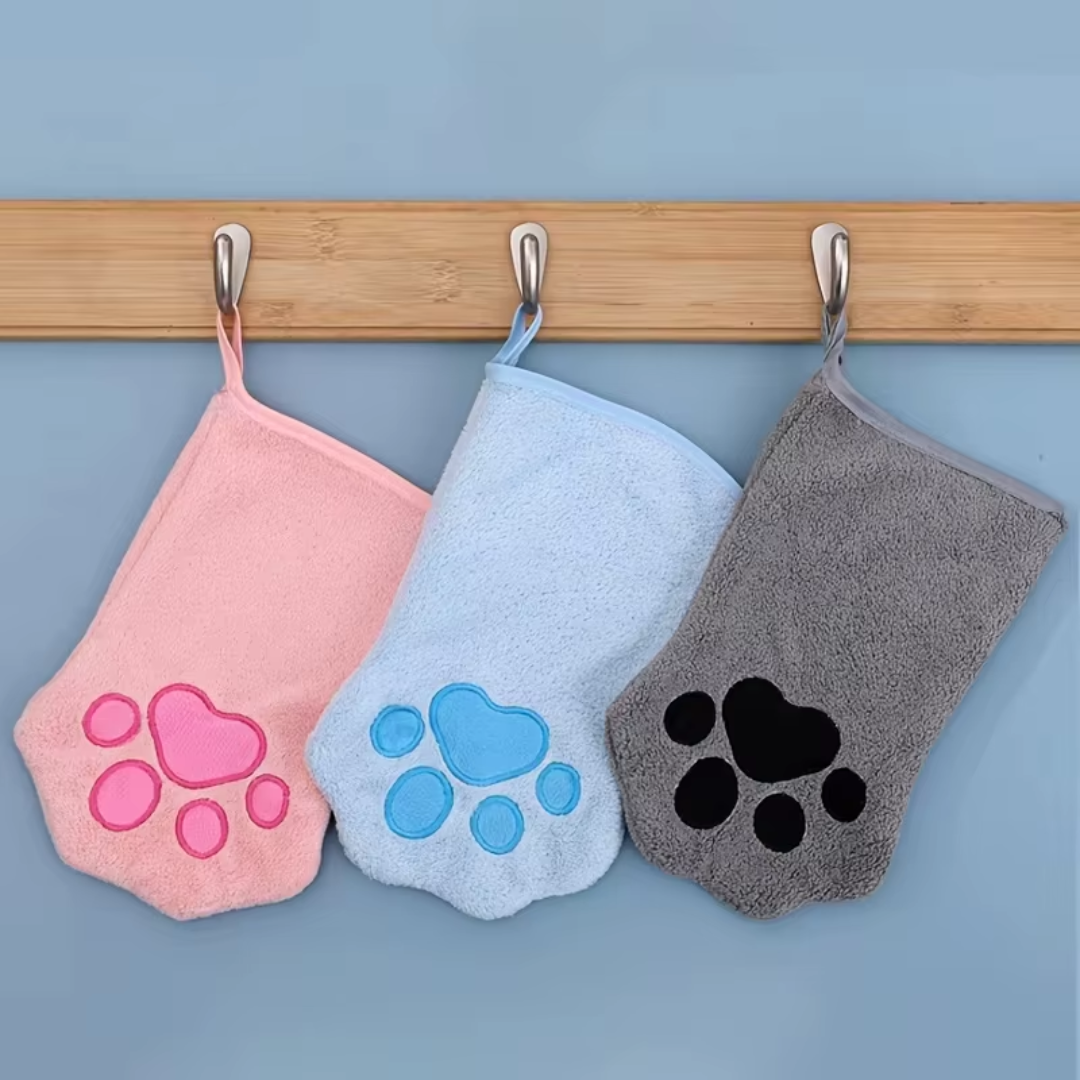 Luva de Microfibra de banho para Pets